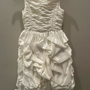 Angel Ivory Ruffled Formal Dress for Girls